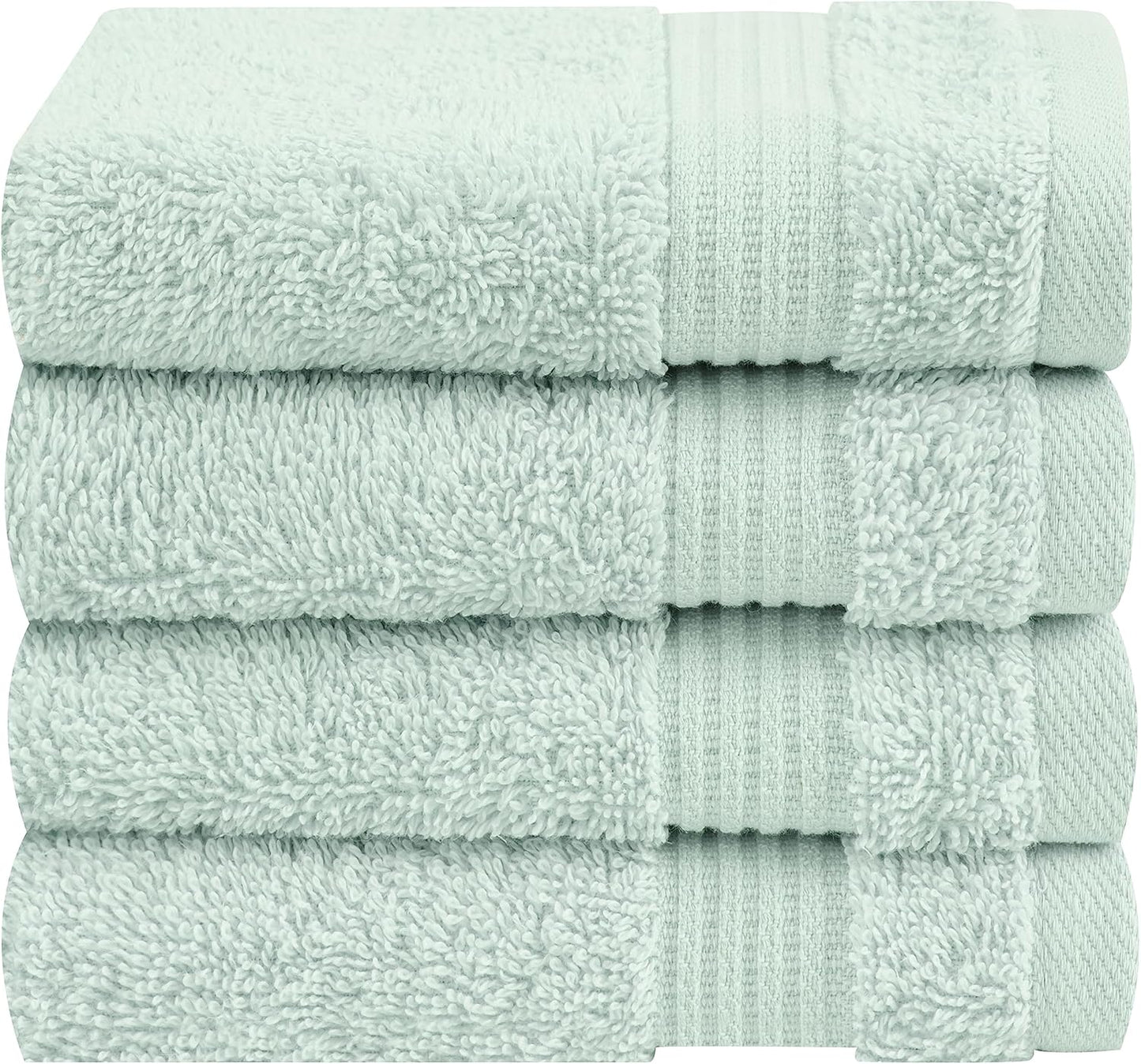 Cotton Paradise 6 Piece Towel Set, 100% Cotton Soft Absorbent Turkish Towels for Bathroom, 2 Bath Towels 2 Hand Towels 2 Washcloths, Beige Towel Set