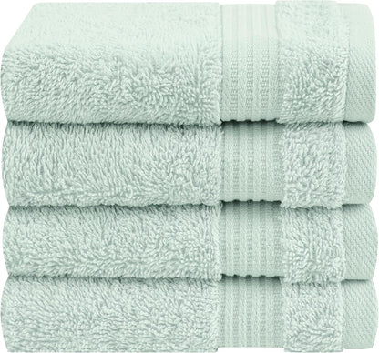 Cotton Paradise 6 Piece Towel Set, 100% Cotton Soft Absorbent Turkish Towels for Bathroom, 2 Bath Towels 2 Hand Towels 2 Washcloths, Beige Towel Set