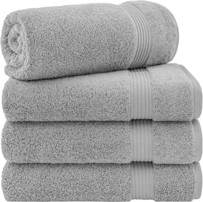 Cotton Paradise 6 Piece Towel Set, 100% Cotton Soft Absorbent Turkish Towels for Bathroom, 2 Bath Towels 2 Hand Towels 2 Washcloths, Beige Towel Set
