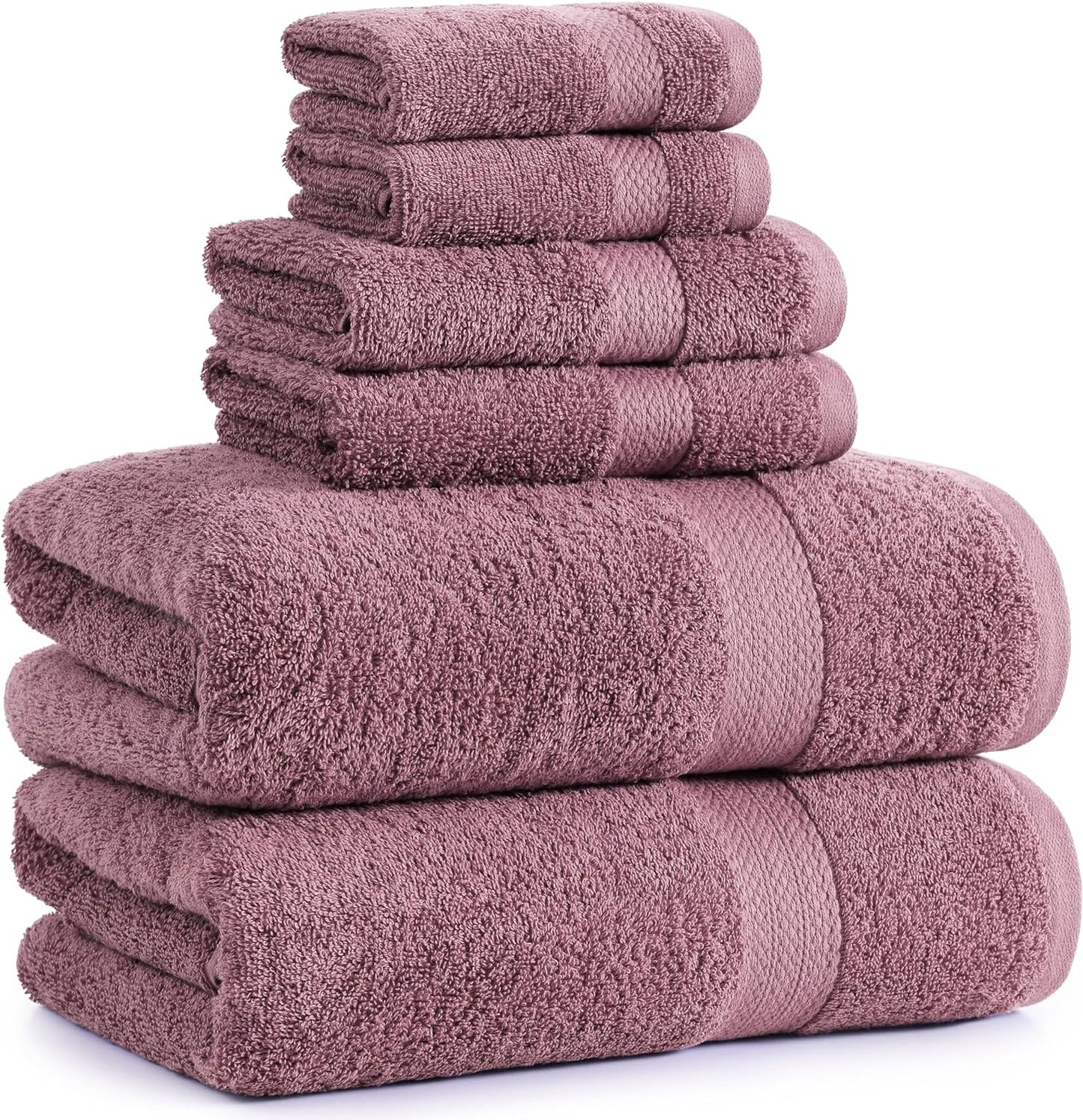 LANE LINEN 100% Cotton Luxury Bathroom Towel Set - 16 Pcs - Ring Spun, Quick Dry, Super Soft & Highly Absorbent - 4 Bath, 8 Washcloths, 4 Hand Towels - Pre Shrunk, Can be Used in Salon - Space Grey