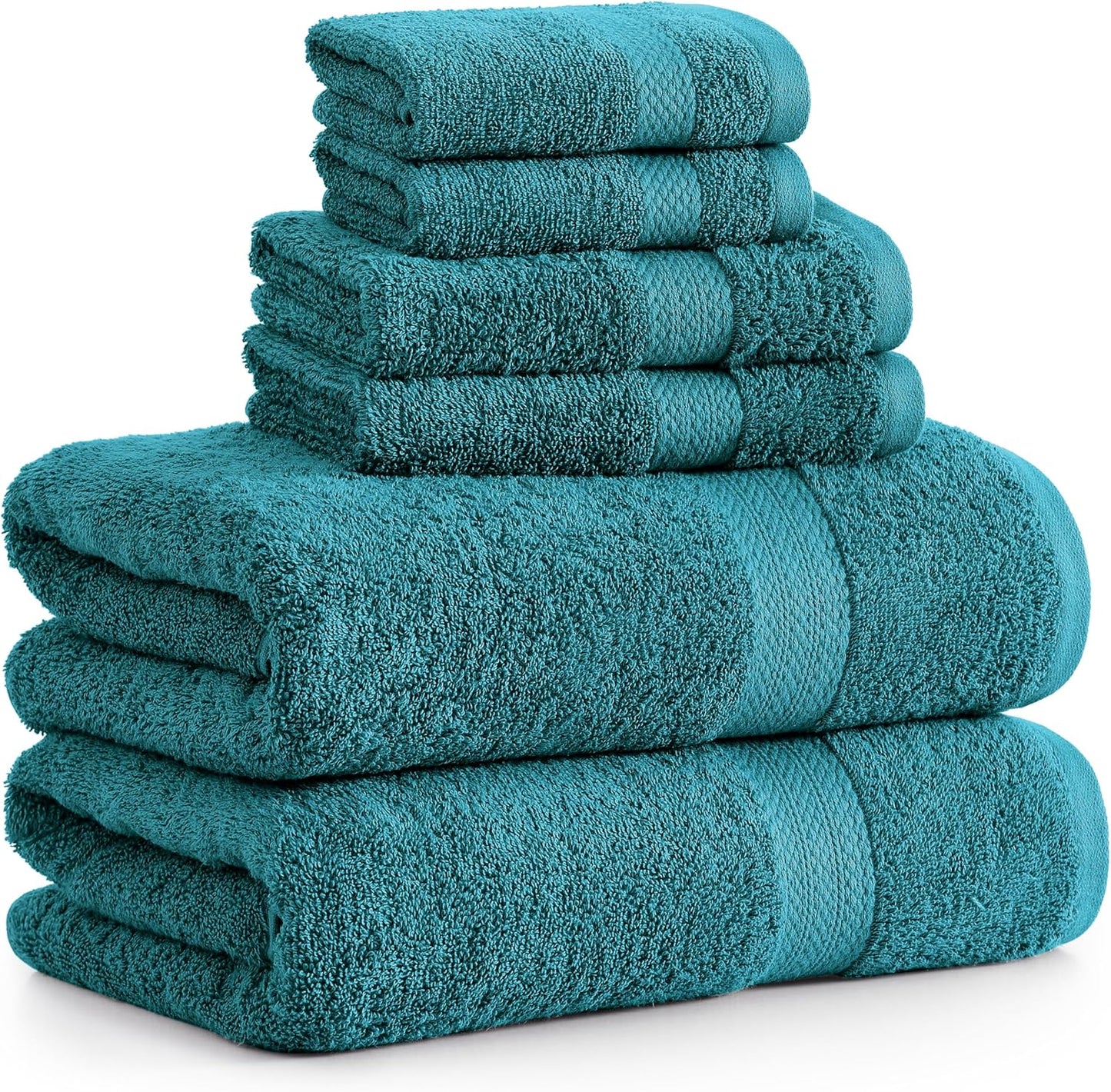 LANE LINEN 100% Cotton Luxury Bathroom Towel Set - 16 Pcs - Ring Spun, Quick Dry, Super Soft & Highly Absorbent - 4 Bath, 8 Washcloths, 4 Hand Towels - Pre Shrunk, Can be Used in Salon - Space Grey