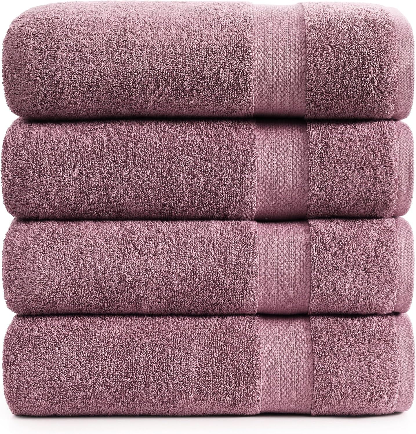 LANE LINEN 100% Cotton Bath Towels Set - 24 PCs - Durable, Quick Dry, Super Soft & Highly Absorbent - 4 Bath, 4 Fingertip, 6 Hand Towels, 8 Washcloths, 2 Bath Sheets - Perfect Family Set - Cool Grey